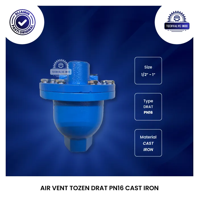 AIR VENT TOZEN DRAT PN16 CAST IRON