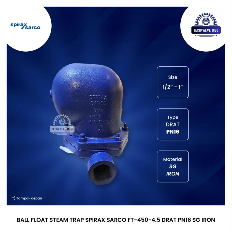 BALL FLOAT STEAM TRAP SPIRAX SARCO FT-450-4.5 DRAT PN16 SG IRON