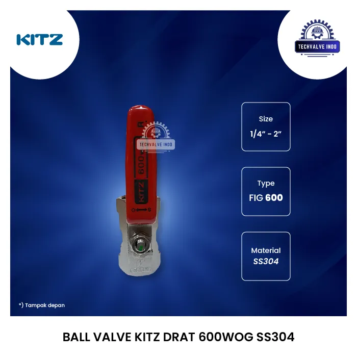 BALL VALVE KITZ DRAT 600WOG SS304