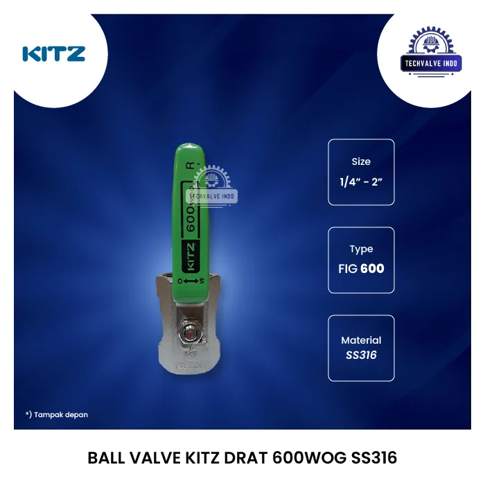 BALL VALVE KITZ DRAT 600WOG SS316