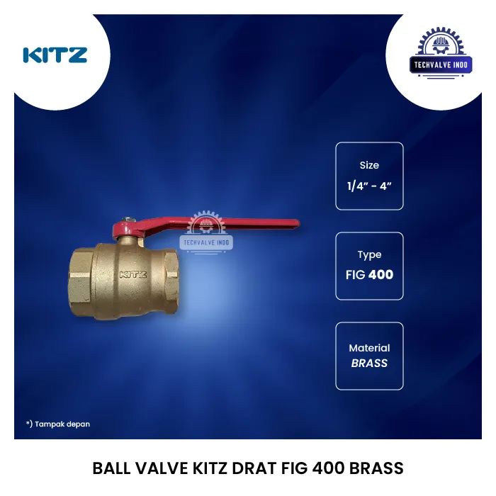 BALL VALVE KITZ DRAT FIG 400 BRASS