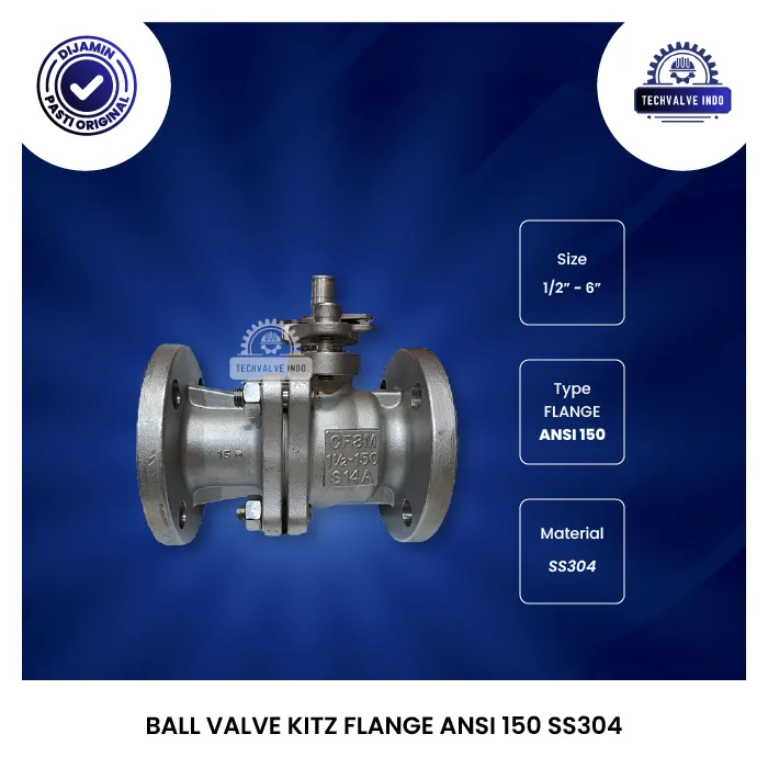 BALL VALVE KITZ FLANGE ANSI 150 SS304