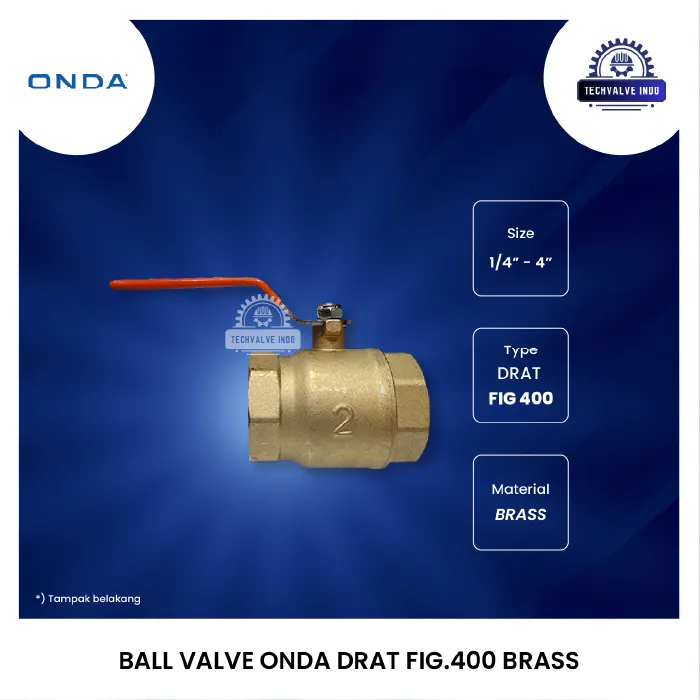 BALL VALVE ONDA DRAT FIG.400 BRASS