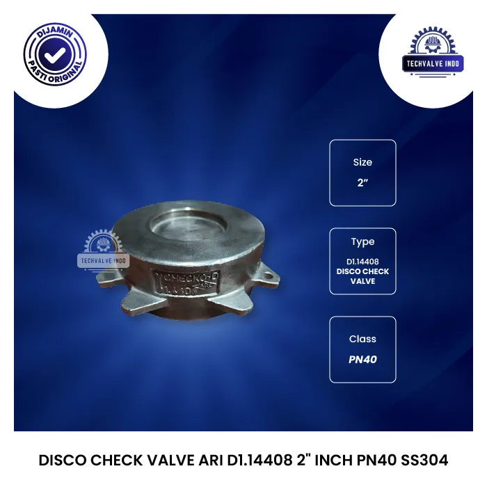 DISCO CHECK VALVE ARI D1.14408 2" INCH PN40 SS304