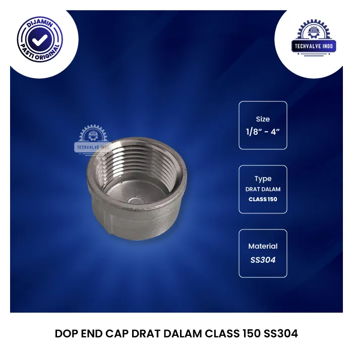 DOP END CAP DRAT DALAM CLASS 150 SS304