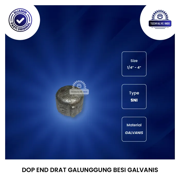 DOP END DRAT GALUNGGUNG BESI GALVANIS