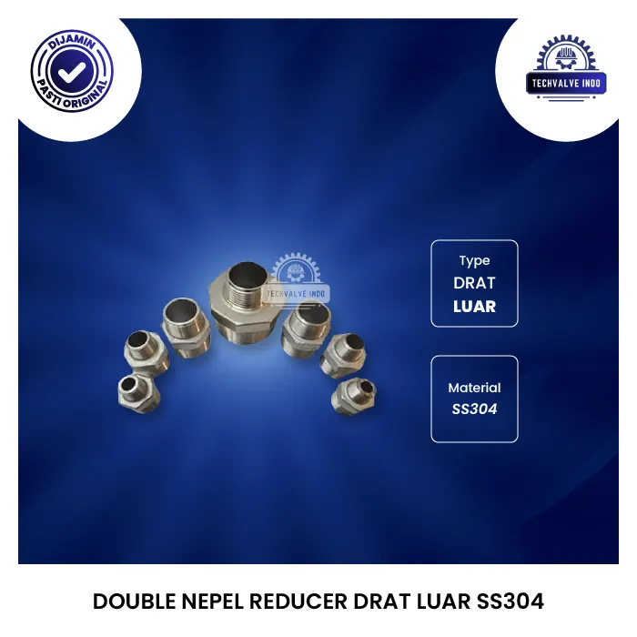 DOUBLE NEPEL REDUCER DRAT LUAR SS304