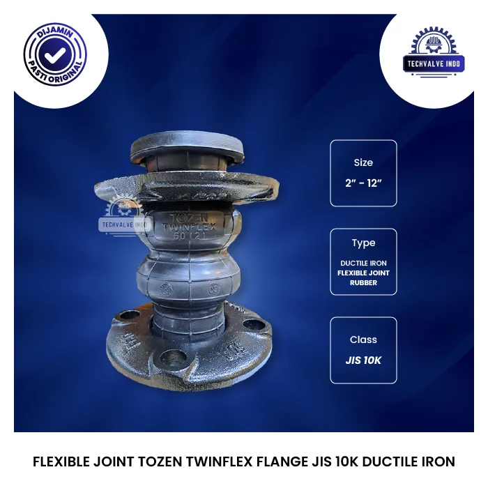 FLEXIBLE JOINT TOZEN TWINFLEX FLANGE JIS 10K DUCTILE IRON