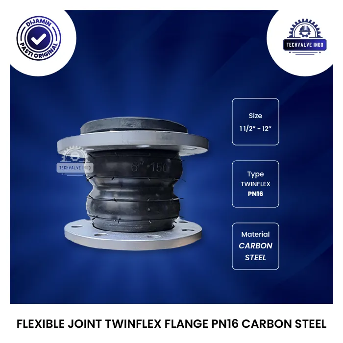 FLEXIBLE JOINT TWINFLEX FLANGE PN16 CARBON STEEL
