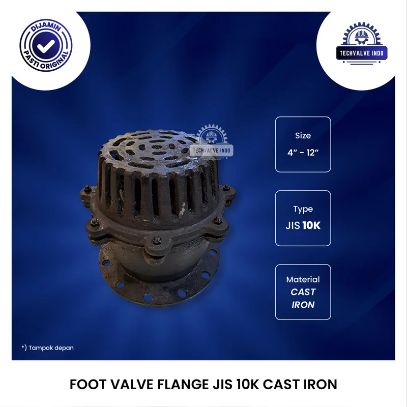 FOOT VALVE FLANGE JIS 10K CAST IRON