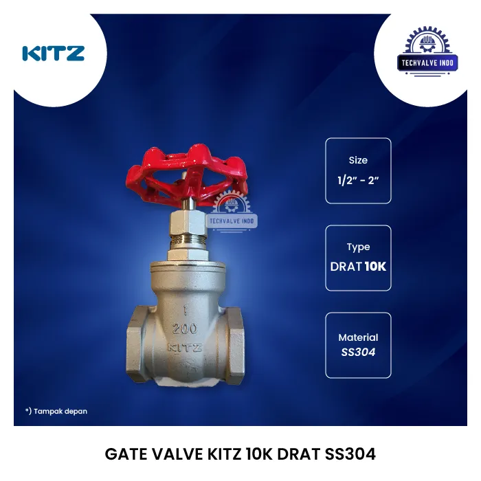 GATE VALVE KITZ 10K DRAT SS304