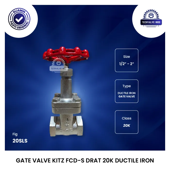 GATE VALVE KITZ FCD-S DRAT 20K DUCTILE IRON