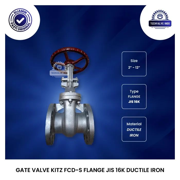 GATE VALVE KITZ FCD-S FLANGE JIS 16K DUCTILE IRON