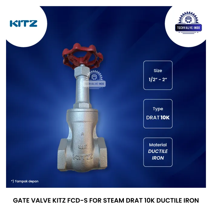 GATE VALVE KITZ FCD-S FOR STEAM DRAT 10K DUCTILE IRON