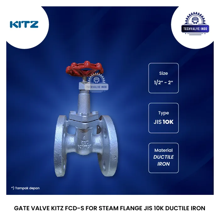 GATE VALVE KITZ FCD-S FOR STEAM FLANGE JIS 10K DUCTILE IRON