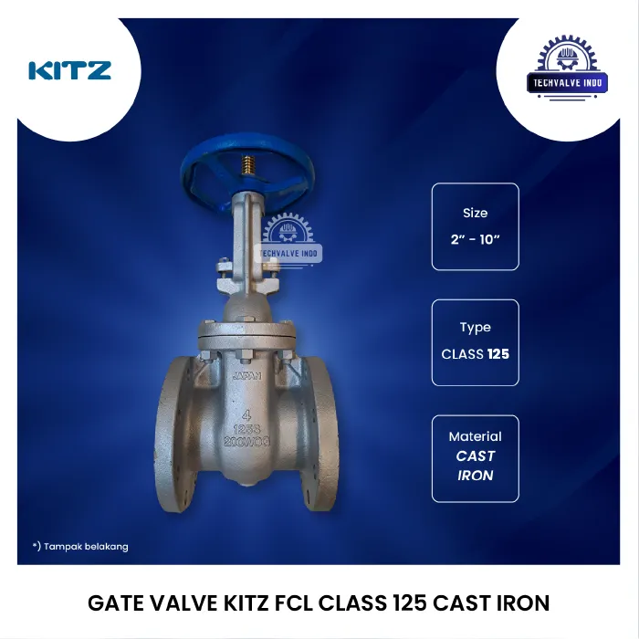 GATE VALVE KITZ FCL CLASS 125 CAST IRON