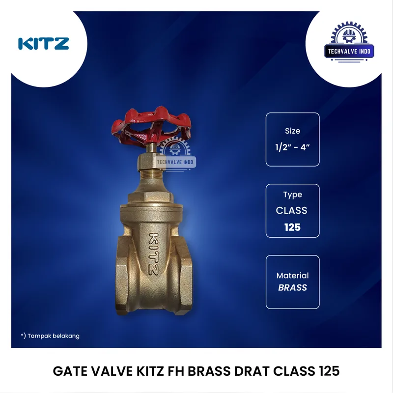 GATE VALVE KITZ FIG.125 DRAT BRASS
