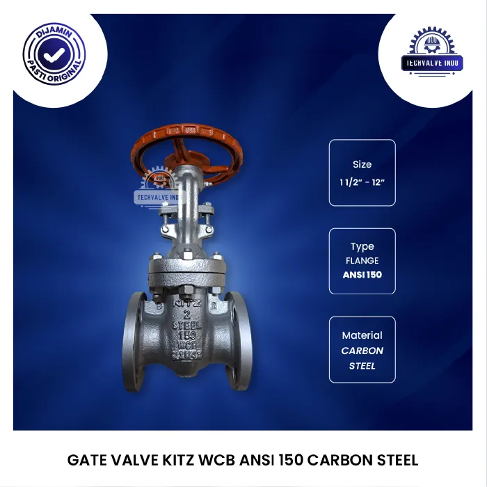 GATE VALVE KITZ WCB ANSI 150 CARBON STEEL