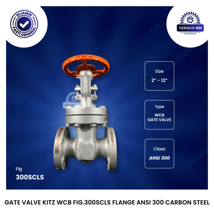 GATE VALVE KITZ WCB FIG.300SCLS FLANGE ANSI 300 CARBON STEEL