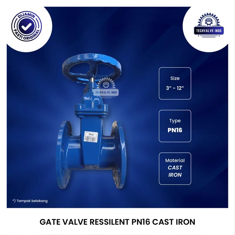 GATE VALVE RESILIENT PN16 CAST IRON