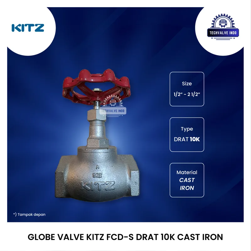 GLOBE VALVE KITZ FCD-S DRAT 10K DUCTILE IRON