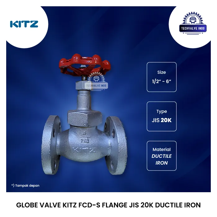 GLOBE VALVE KITZ FCD-S FLANGE JIS 20K DUCTILE IRON