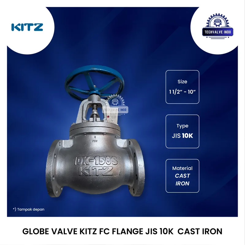 GLOBE VALVE KITZ FC FLANGE JIS 10K CAST IRON