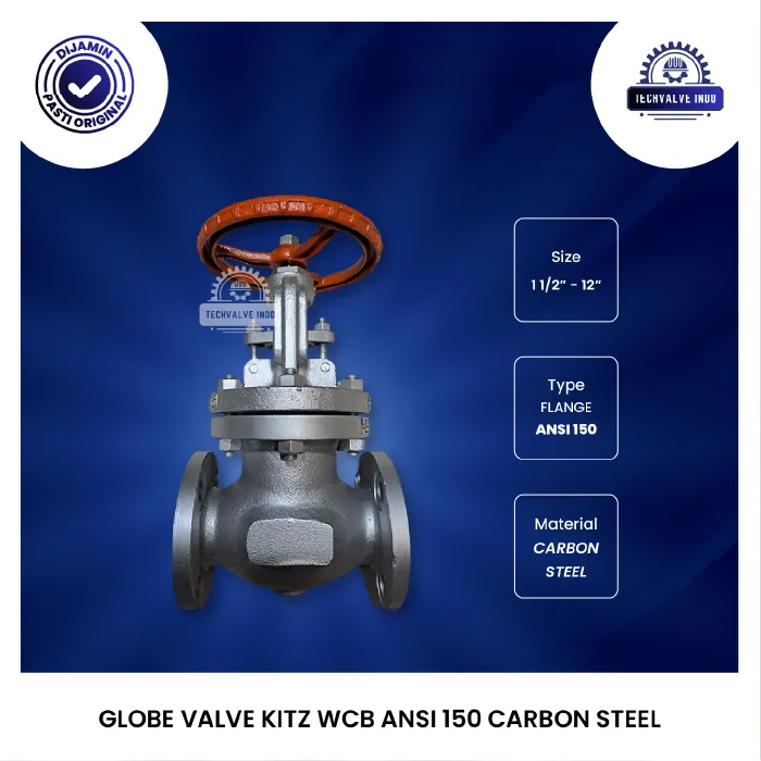 GLOBE VALVE KITZ WCB ANSI 150 CARBON STEEL
