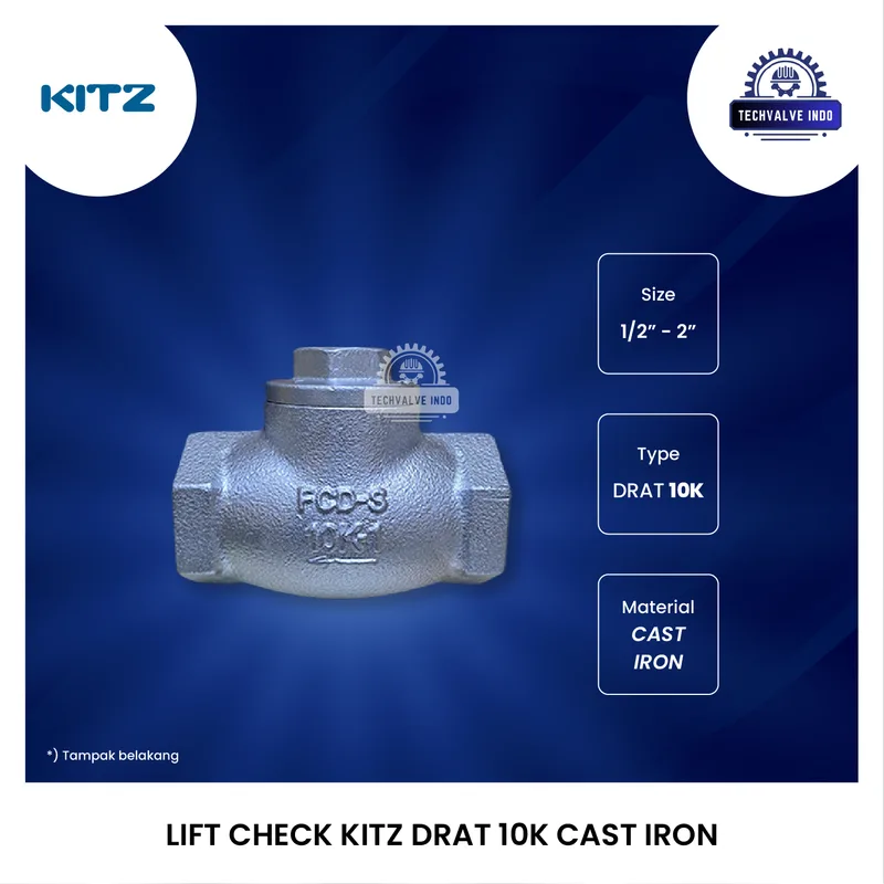 LIFT CHECK VALVE KITZ 10K DRAT DUCTILE IRON
