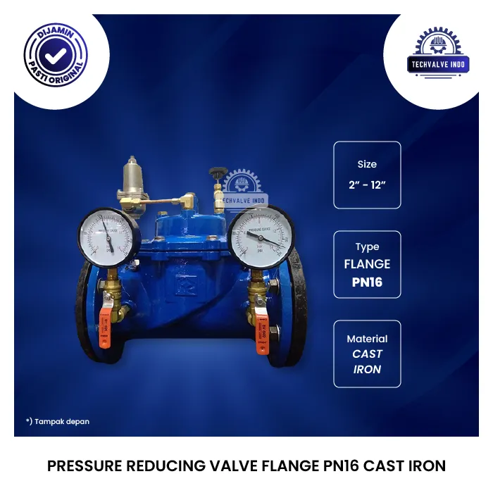 PRESSURE REDUCING VALVE FLANGE PN16 CAST IRON