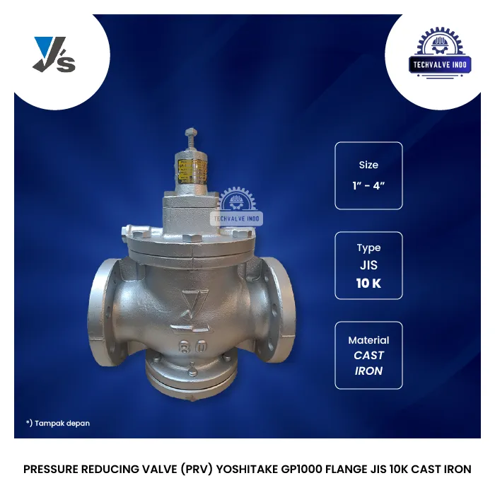 PRESSURE REDUCING VALVE (PRV) YOSHITAKE GP1000 FLANGE JIS 10K CAST IRON