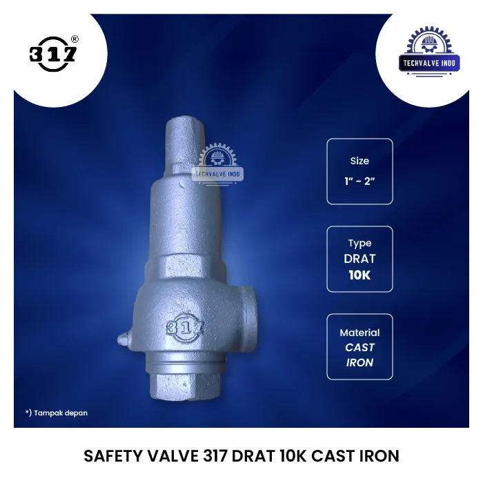SAFETY VALVE 317 DRAT 10K CAST IRON
