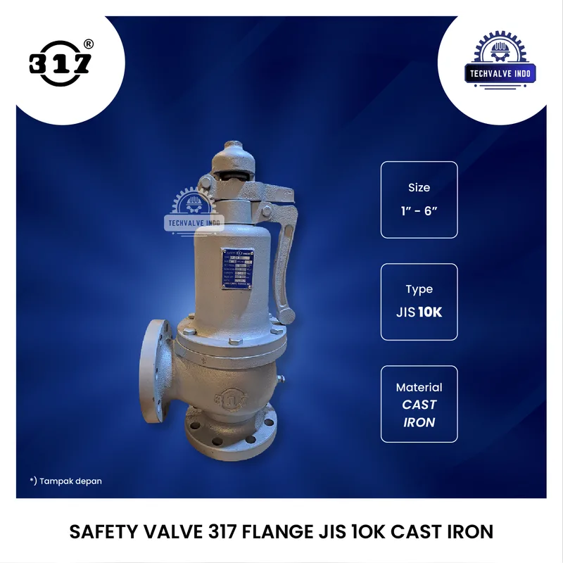 SAFETY VALVE 317 JIS 10K CAST IRON