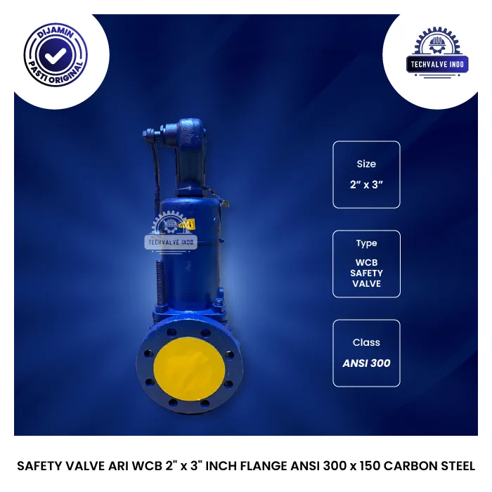 SAFETY VALVE ARI WCB 2" x 3" INCH FLANGE ANSI 300 x 150 CARBON STEEL