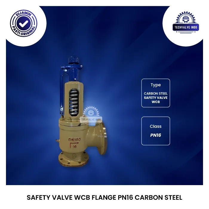 SAFETY VALVE WCB FLANGE PN16 CARBON STEEL