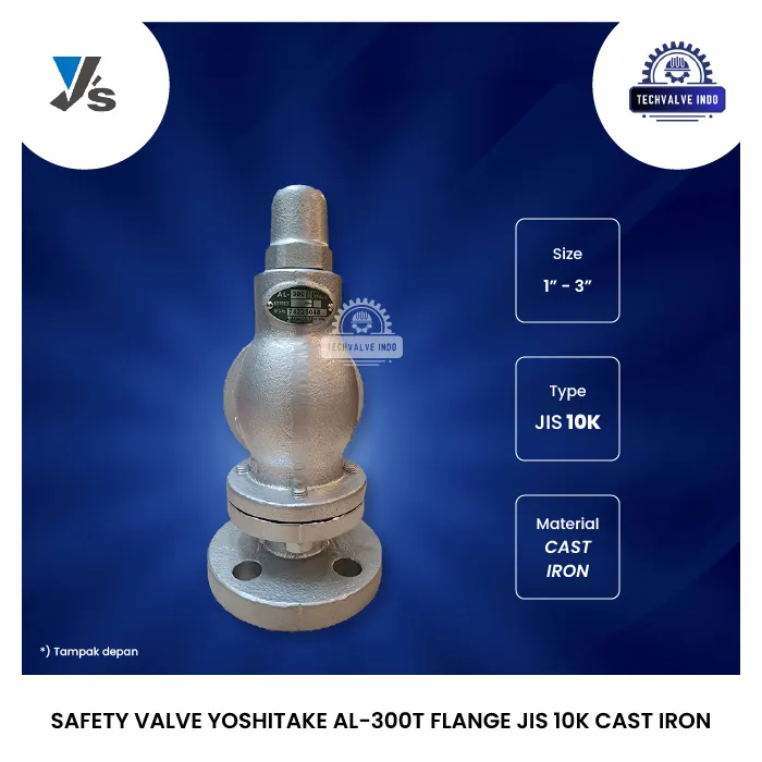 SAFETY VALVE YOSHITAKE AL-300T FLANGE JIS 10K CAST IRON