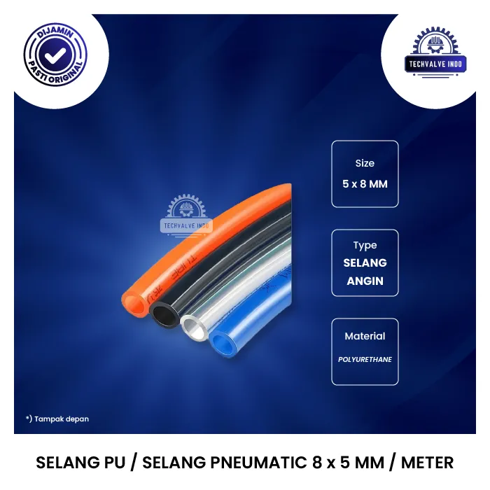 SELANG PU / SELANG PNEUMATIC 8 x 5 MM / METER