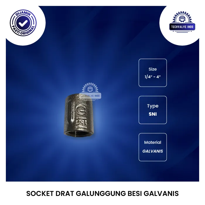 SOCKET DRAT GALUNGGUNG BESI GALVANIS