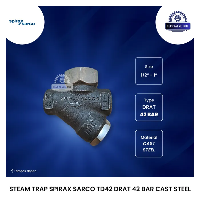 STEAM TRAP SPIRAX SARCO TD42 DRAT 42 BAR CAST STEEL