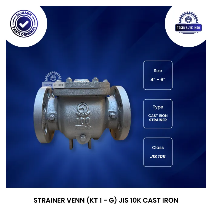 STRAINER VENN (KT 1 - G) JIS 10K CAST IRON
