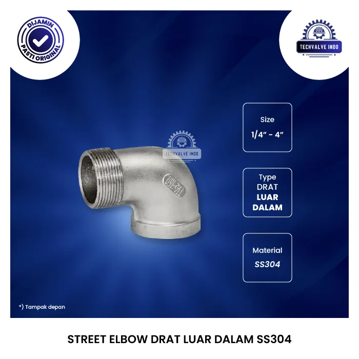 STREET ELBOW DRAT LUAR DALAM SS304