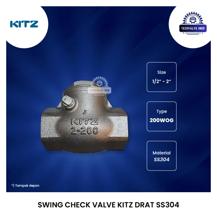 SWING CHECK VALVE KITZ DRAT SS304