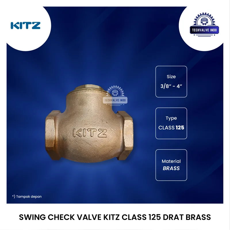 SWING CHECK VALVE KITZ FIG.125 DRAT BRASS