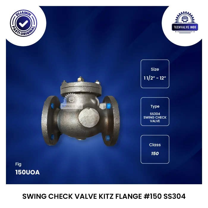 SWING CHECK VALVE KITZ FLANGE #150 SS304