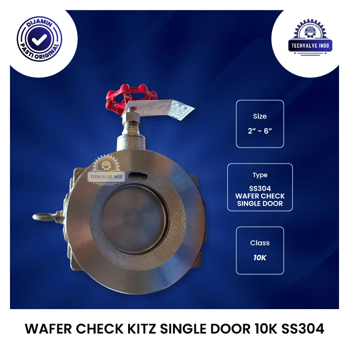 WAFER CHECK KITZ SINGLE DOOR 10K SS304
