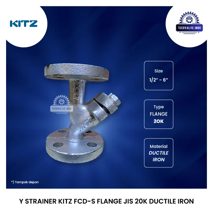 Y STRAINER KITZ FCD-S FLANGE JIS 20K DUCTILE IRON