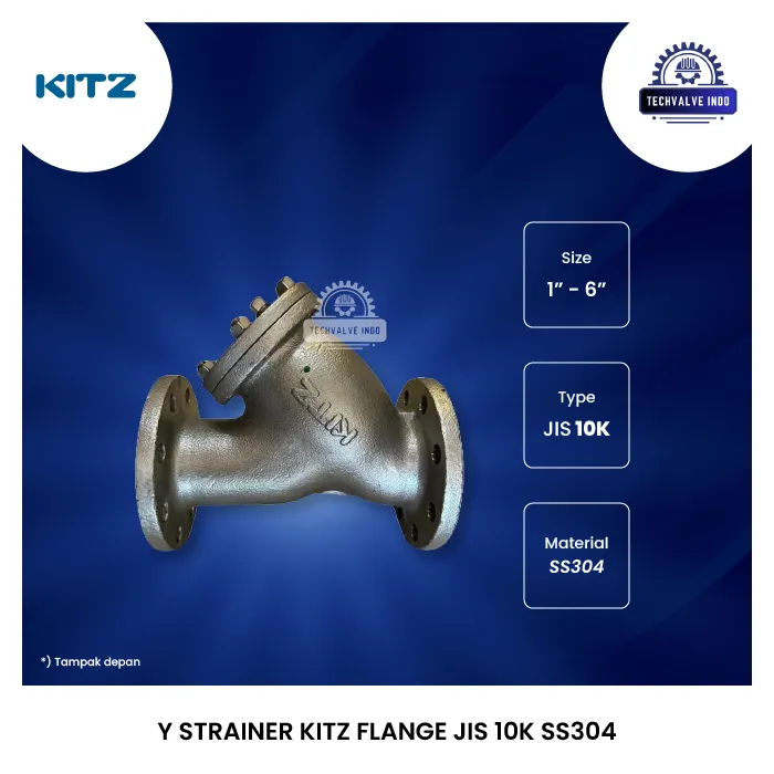 Y STRAINER KITZ FLANGE JIS 10K SS304