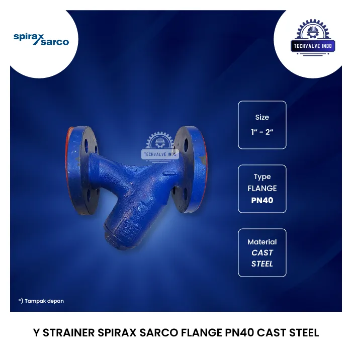 Y STRAINER SPIRAX SARCO FLANGE PN40 CAST STEEL